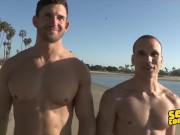 Preview 1 of Sean Cody - Two muscular hunks Frankie & Joey Bareback ass fuck