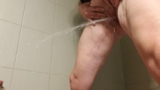 Pissing Hard In His Open Mouth And My Good Boy Swallows All He Can More Please