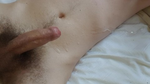 Edging and cumming in my bed