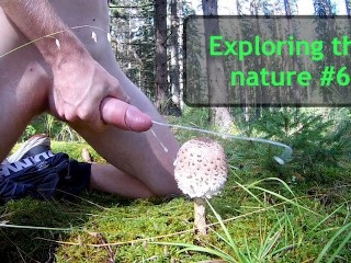 Exploring the Nature #6 - Extremely Massive Cumshot in the Woods