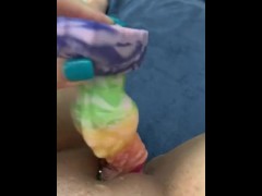 Sexy play time with cum on my face - Screenshot 6 of 16 - Solo