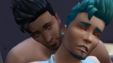 Public Toilet, Park Cruising 3 Hot guys fuck one twink - Sims 4 LuckySleazy