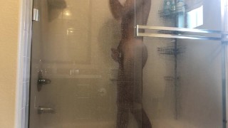 piss and cum in shower