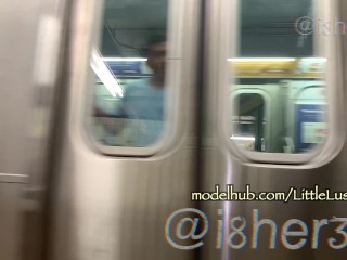 Hey Guys Lusty here, sucking BBC in a subway will a train cums be4 he does?