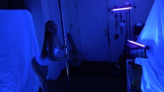 Teen Dancing and Doing Pole Tricks Spinner