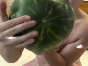 Preview 1 of WATERMELON CRUSHING ATTEMPT struggle TIGGERROSEY