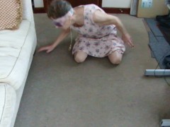 Sexy Catwalk With Dress & Eye Mask....Sexy Just For You! Look At My Legs!