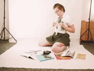 School Girl Lottie SGH Gets Distracted Solo Cum - Full Uncensored