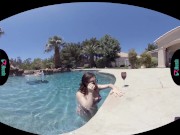 Preview 2 of VRHUSH Veronica Valentine fucked after a swim in the pool