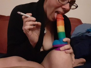 Shantastic Smoking Rainbow Dildo Fun