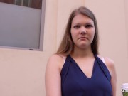 Preview 1 of GERMAN SCOUT - COLLEGE TEEN AMANDA TALK TO FIRST ANAL SEX AT STREET CASTING