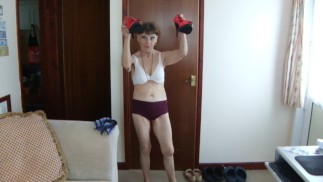 Cleaning My High Healed Pink Sexy Shoes, Playing With Shoes In Underwear!