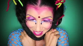 Creepy Colorful BJ With