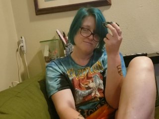 Seattle Ganja Goddess gets new glitter Converse! New shoes, shoe licking