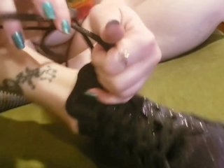 Seattle Ganja Goddess gets new glitter_Converse! New shoes, shoelicking