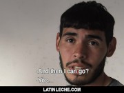 Preview 4 of LatinLeche - Sexy Latino Boy Gets Covered In Cum By Four Hung Guys