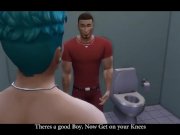 Preview 1 of BOSS hires then Fucks Boy looking for a Job - Dirty talk sims 4