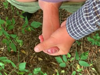 Twink jerks faster and slower , faster and slower ... then cums outdoor