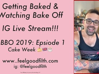 Getting Baked & Watching Bake off LIVE! 2019 Ep 1 + Eating Peaches