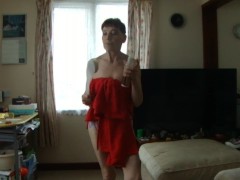 Video Rubbing My Body Sexy With A Shower Brush...In Red Sexy...LOOK At Me! :-)