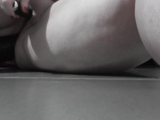 Trying my new big anal training dildo_+ talking about my anal training