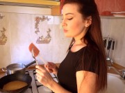 Preview 1 of Having sex with a young wife in the kitchen