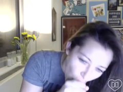 DaniDaniels(dot)com - Really Hot Dirty Talk POV With Dildo BJ - Screenshot 13 of 16 - Dildo Blowjob