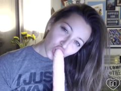 DaniDaniels(dot)com - Really Hot Dirty Talk POV With Dildo BJ - Screenshot 2 of 16 - Point Of View