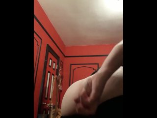 RedSer fucking his soaking wet asshole with a dildo