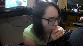 Goth Housewife Loves Sucking and Swallowing