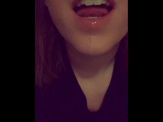 mouth, verified amateurs, drooling, nonbinary