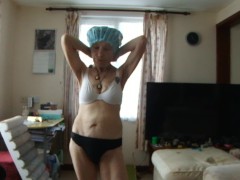 Sexy Showing My Jewelry For You In Sexy Underwear, Just After Shower Hot!