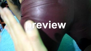 preview: My wife Teasing in leather pants and gloves