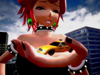(Sound) Giantess Growth Bowsette's Rampage