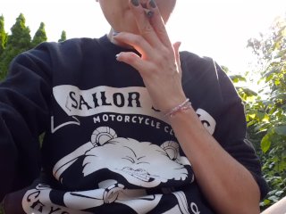 Smoking  and Casually Wetting My Panties In The Grass