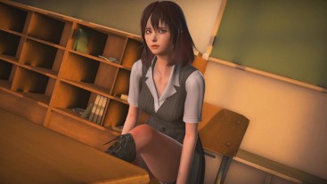 (3D Porn)(3D Hentai) Beautiful teacher in foursome after classes.