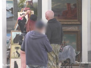 Ass flashing in public by Jeny Smith. Bubble butt hidden spy cam video thumbnail
