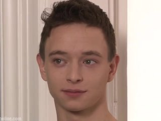 Hot twink guy jerk off with cum