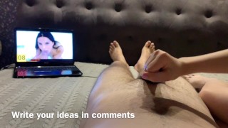 Hot squirming pleasure [12:40] and post orgasm torture. Playing cockhero