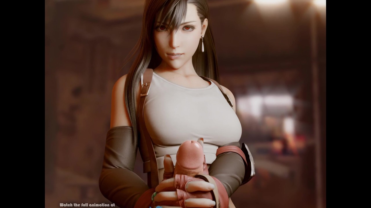 Tifa Lockhart - Two handed handjob hentai