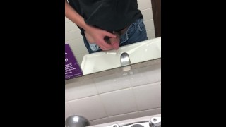 twink is so desperate to piss he pisses in dorm sink