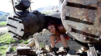 Teen Misty Has To Pee While Searching For Bug Pokemon In The Mines Outdoors