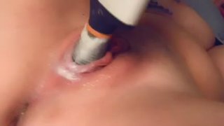 Fucking My Pussy With A Hairbrush Before Bed