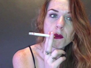 Smoking while Wearing Lipstick Fetish