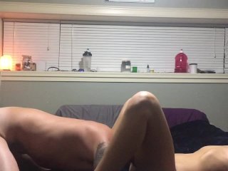 Hot Tattooed Couple_Has Quick Fuck She Cums He Cums