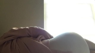 quickie moaning orgasm from humping vibe
