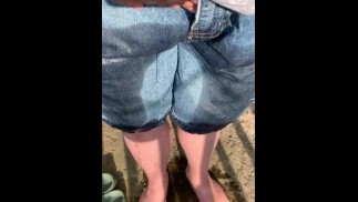 Casually Peeing My Jean Shorts