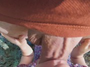 Preview 4 of Amateur Female POV: No Hands Blowjob in the Park