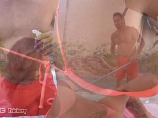 Trickery - Busty British MILF Fucked Anal By The Pool Boy screenshot number 2