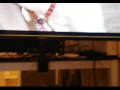 School Girl So Sexy Makes My Big Cock Bust as She Sucks Balls